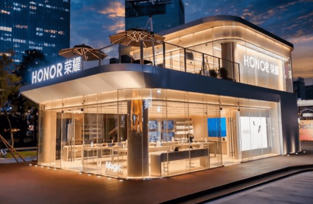 荣耀广东首家SI4.0高级授权销服一体店 办公空间实景